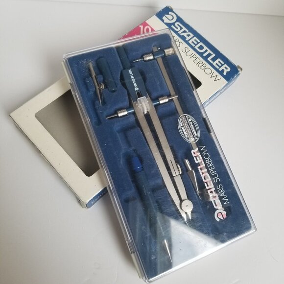 Staedtler Compass Set Mars Superbow Drafting - Picture 1 of 13